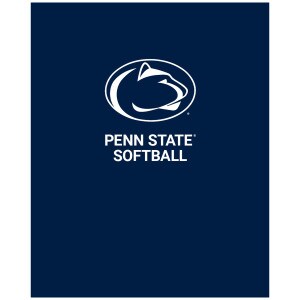 navy folder with Penn State Softball below Athletic Logo